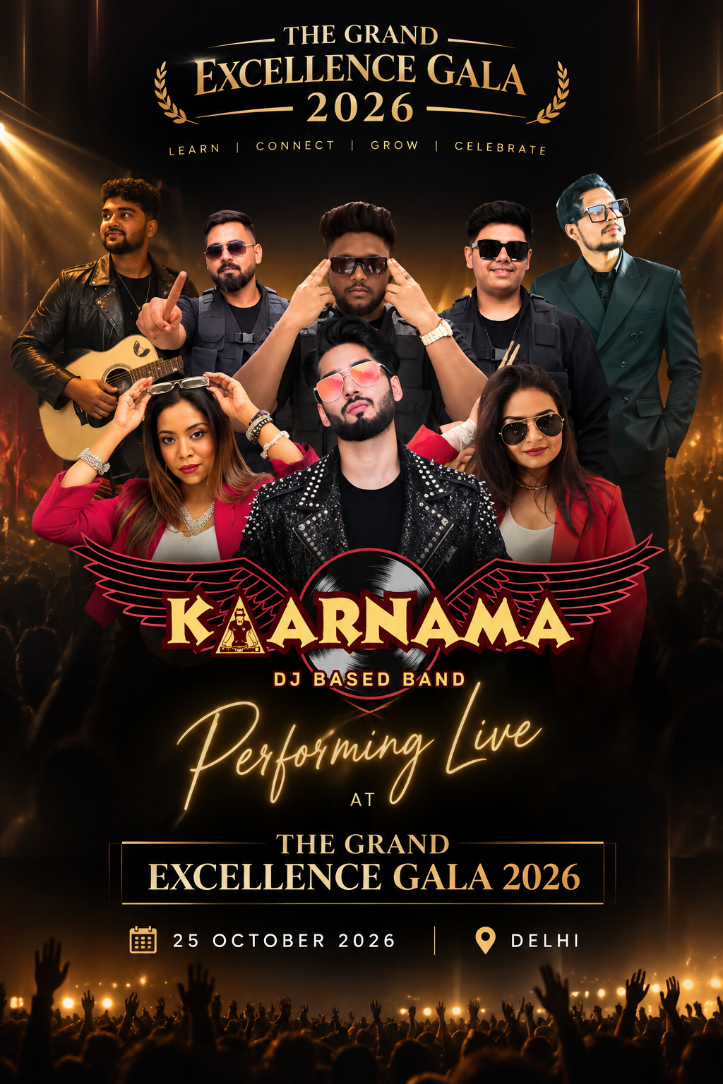Kaarnama performing live at The Grand Excellence Gala 2026